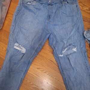 Wild Fable Light Blue Distressed Relaxed Jeans